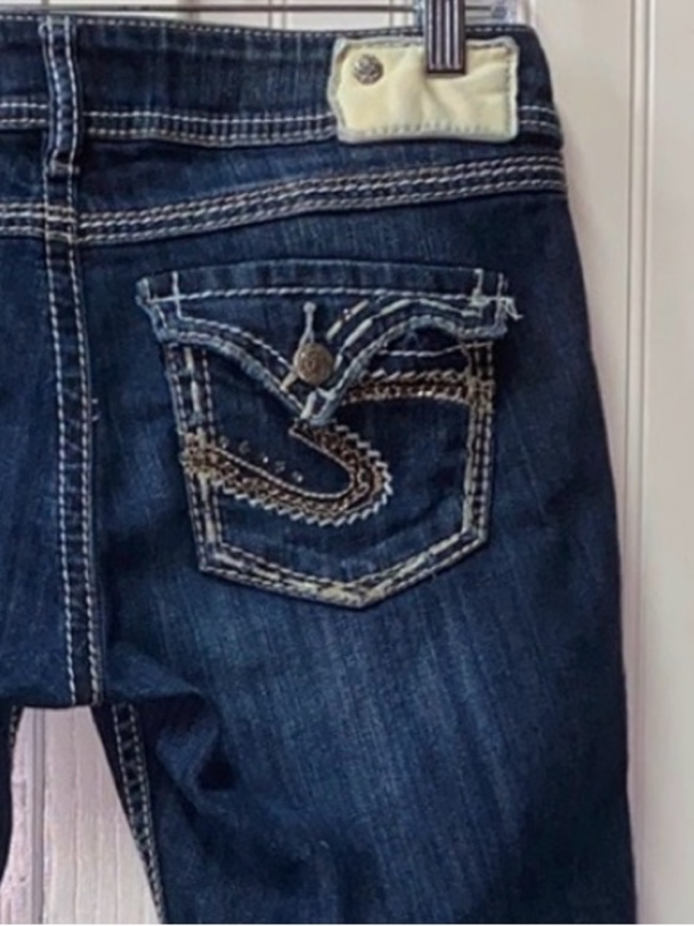 Silver McKenzie Cropped Jeans 28